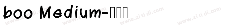 boo Medium字体转换